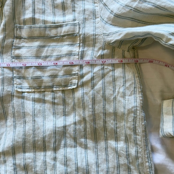 C&C California 100% Linen Button Down Dress Coastal Cowgirl Size Medium - Picture 6 of 7